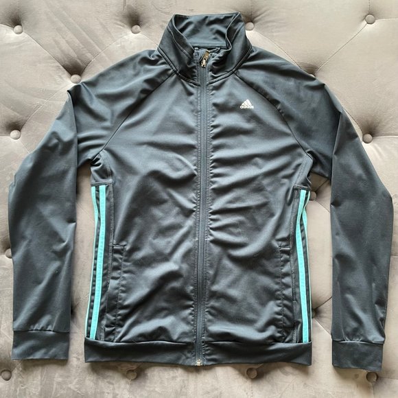 Adidas climalite full zip warm-up jacket - Picture 1 of 10